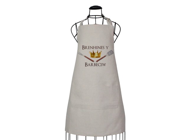 full length welsh bbq apron for the bbq queen brenhines y barbeciw